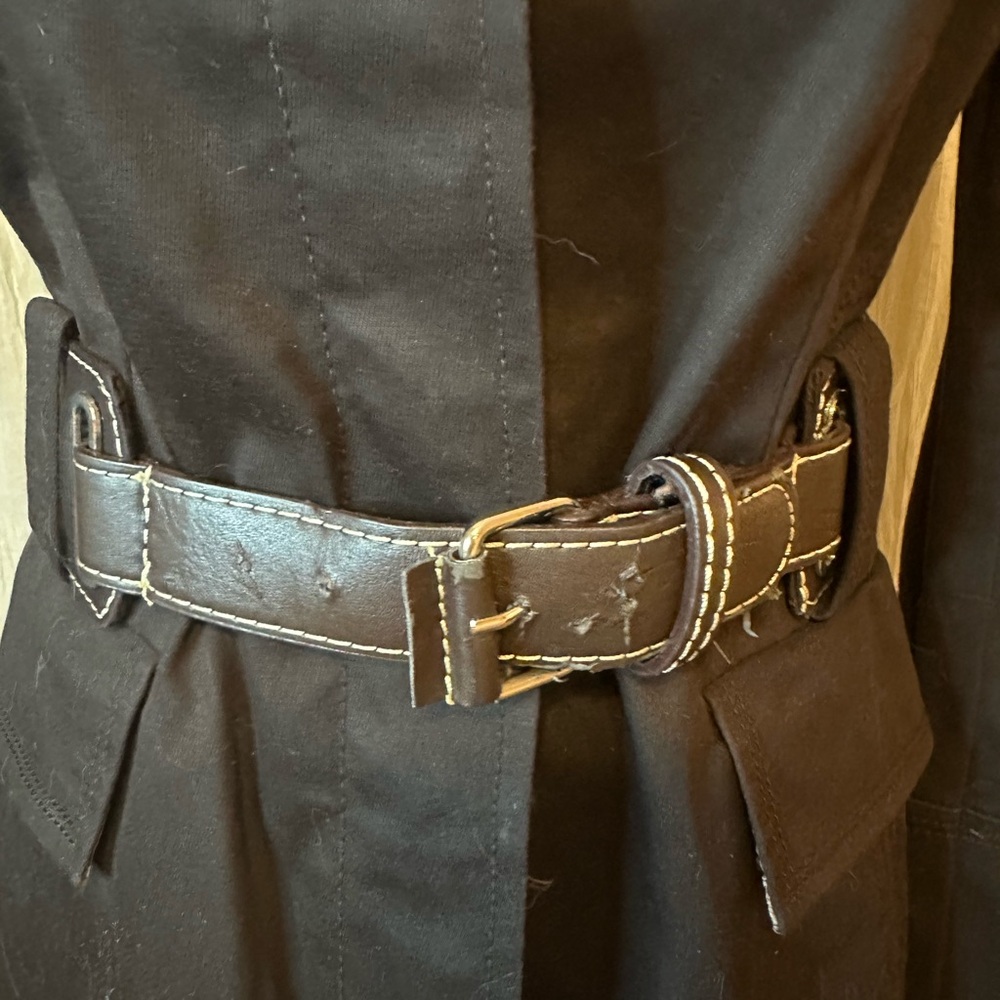 Zara Basic Military Style Belted Jacket - image 2